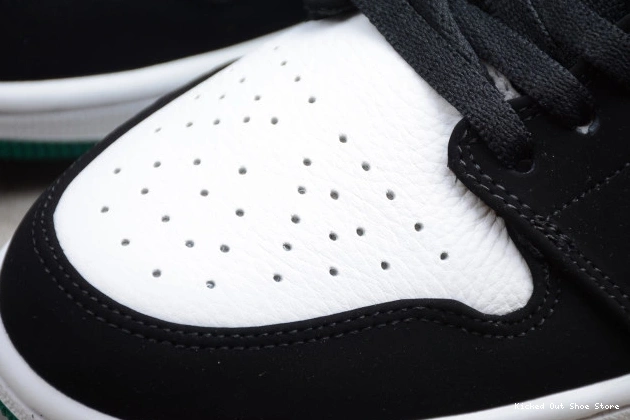Kick Theory Air Jordan Low 1 Black Mystic 553558-113 White Green 0811